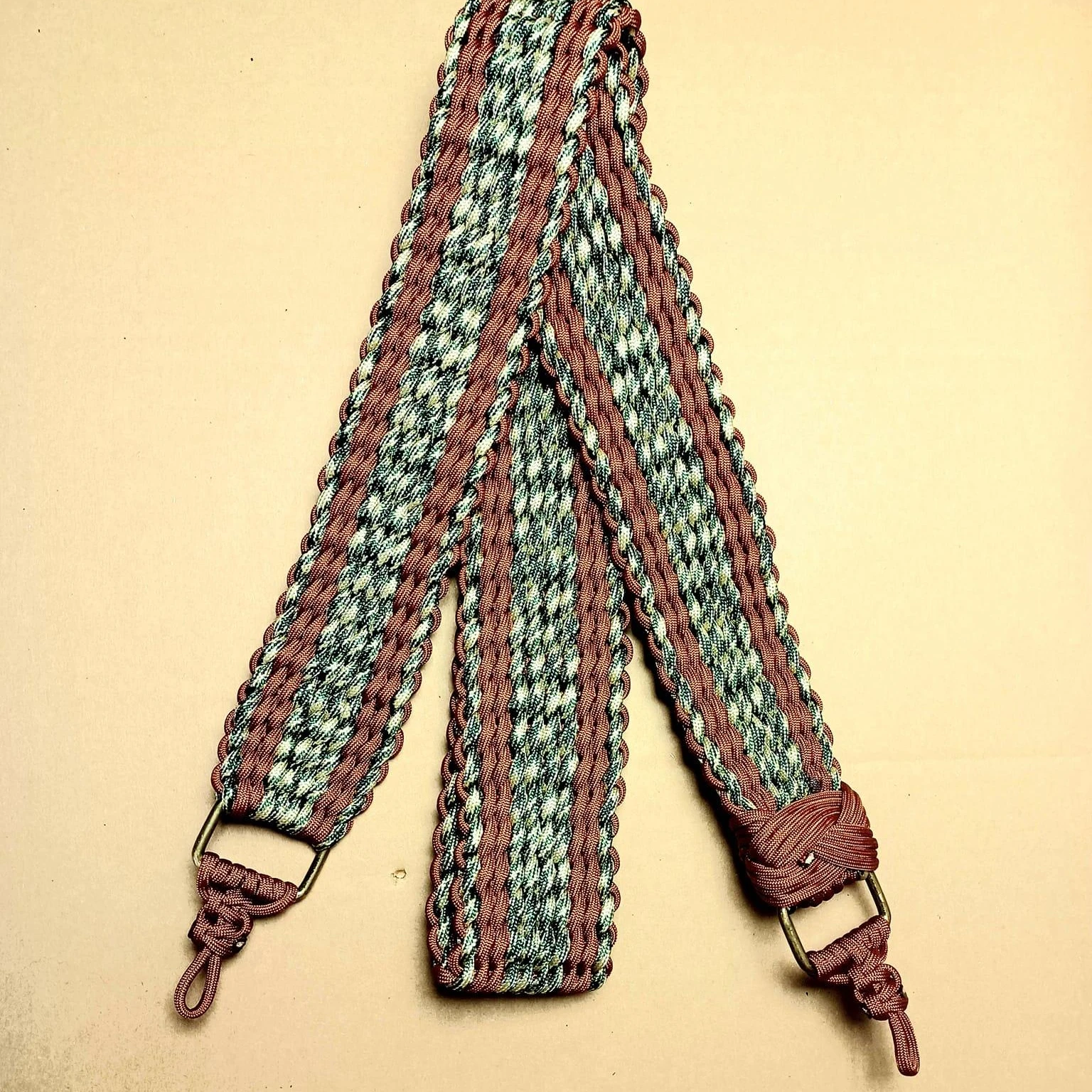 Новое поступление 2022 кожаный ремень для гитары ручной работы из Паракорда с крестообразным ремешком и