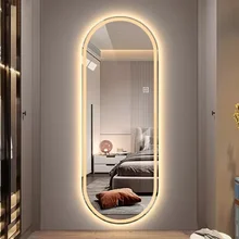 High Quality Bluetooth Music Full Length LED Mirror Backlit Runway Round Oval Bath Wall Mirror for Sale