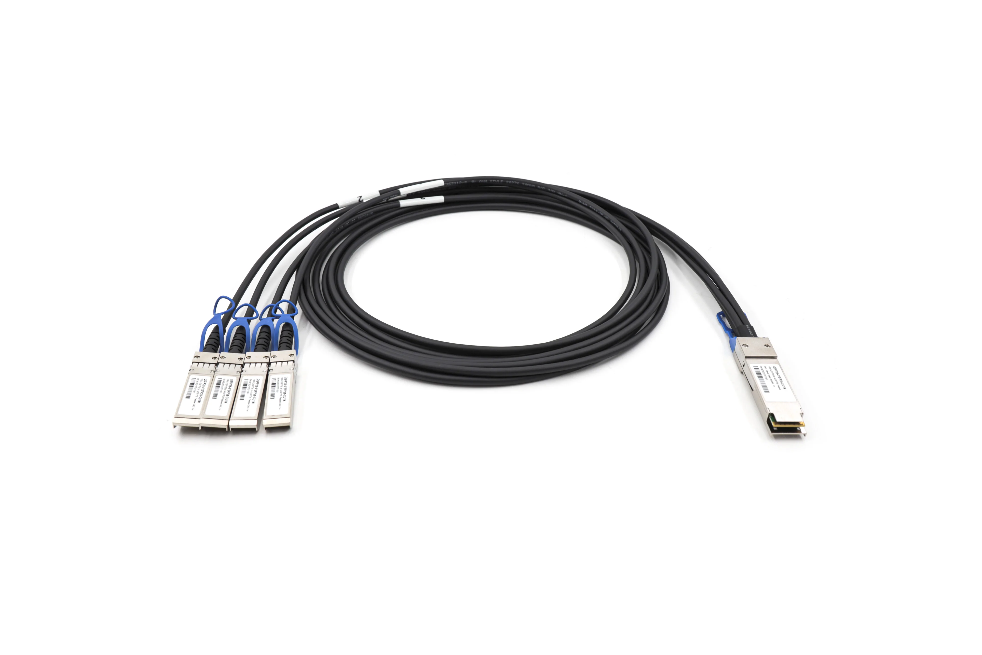 High Speed Copper Cable 100g Qsfp28 To 4*25g Sfp+ 28awg Dac Direct