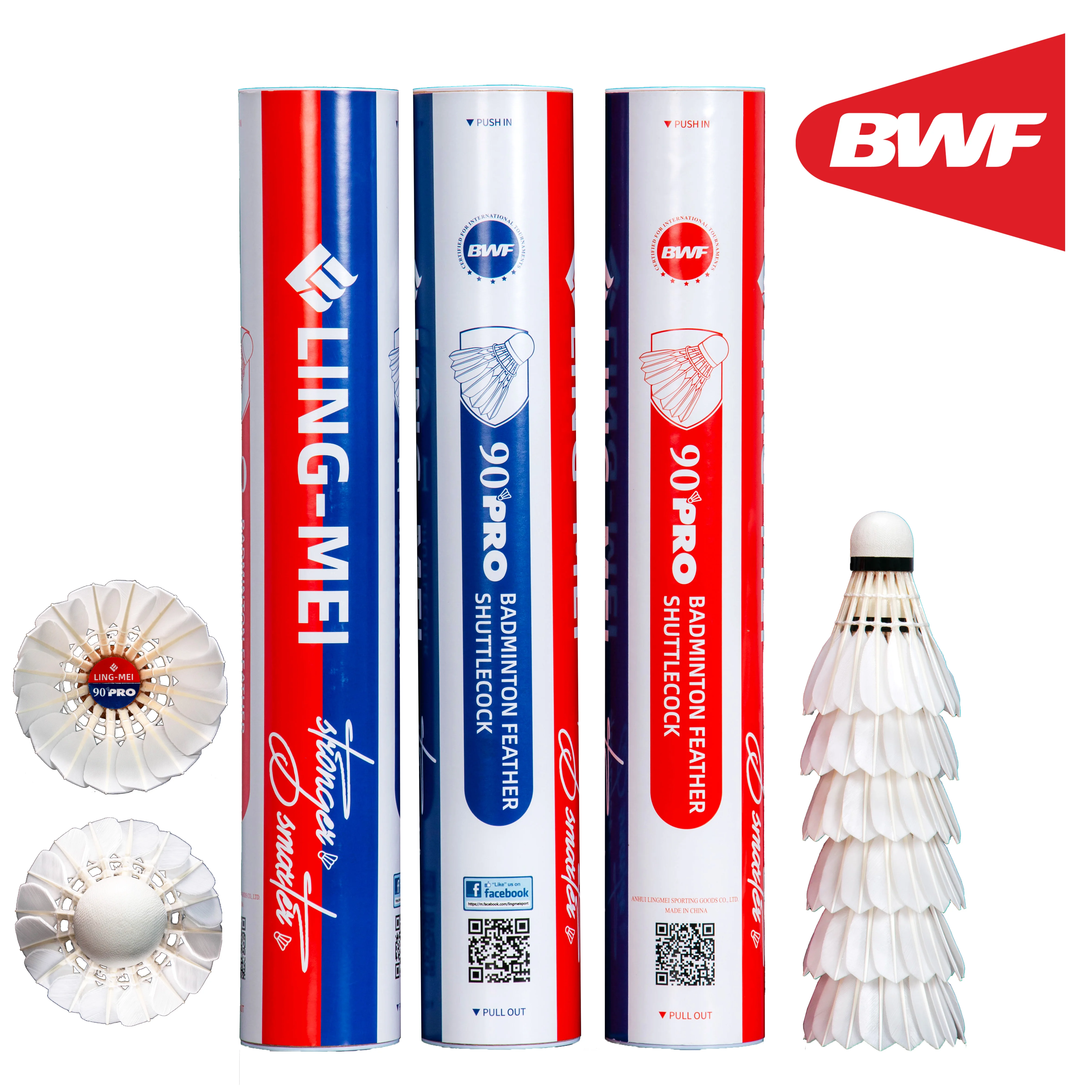 バドミントン F-90　トーナメント シャトルコック　☆新品☆ LING-MEI 90PRO バドミントンシャトルコック バーディーズ シャトル
