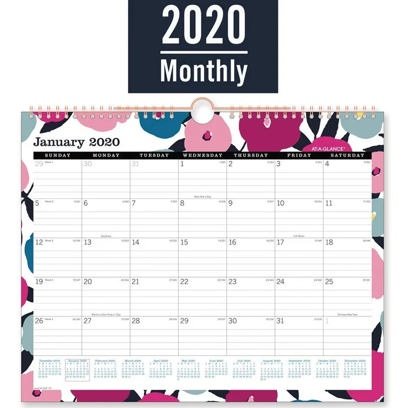 
 Оптовая продажа, индивидуальная печать, спиральная проволока, о-образный календарь, ежемесячный календарь  