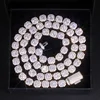 Cadena de tenis maciza blanca de 8 mm