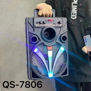 QS-7809 Factory wholesale 8Inch subwooferProfessional audio rechargeable speaker with Mic