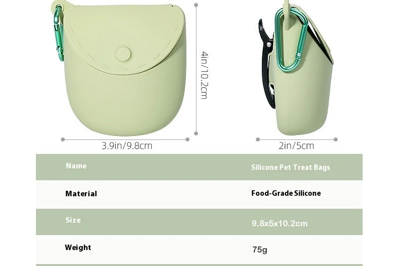 Portable Silicone Dog Food Bag for Training Pet Snack Training Waist Bag with Convenient Training Supplies supplier