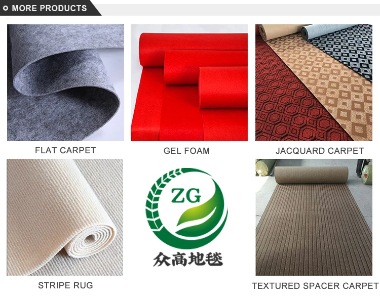 Good Quality Red Carpet Disposable Plain Cheap Carpet For Wedding