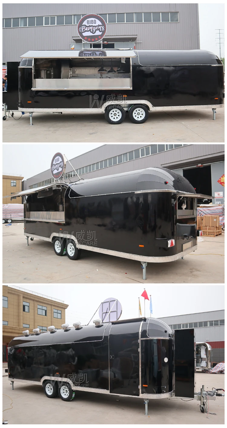 Wecare Custom Commercial Catering Mobile Kitchen Bbq Food Trailer