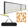 Filet jaune, lignes de court orange