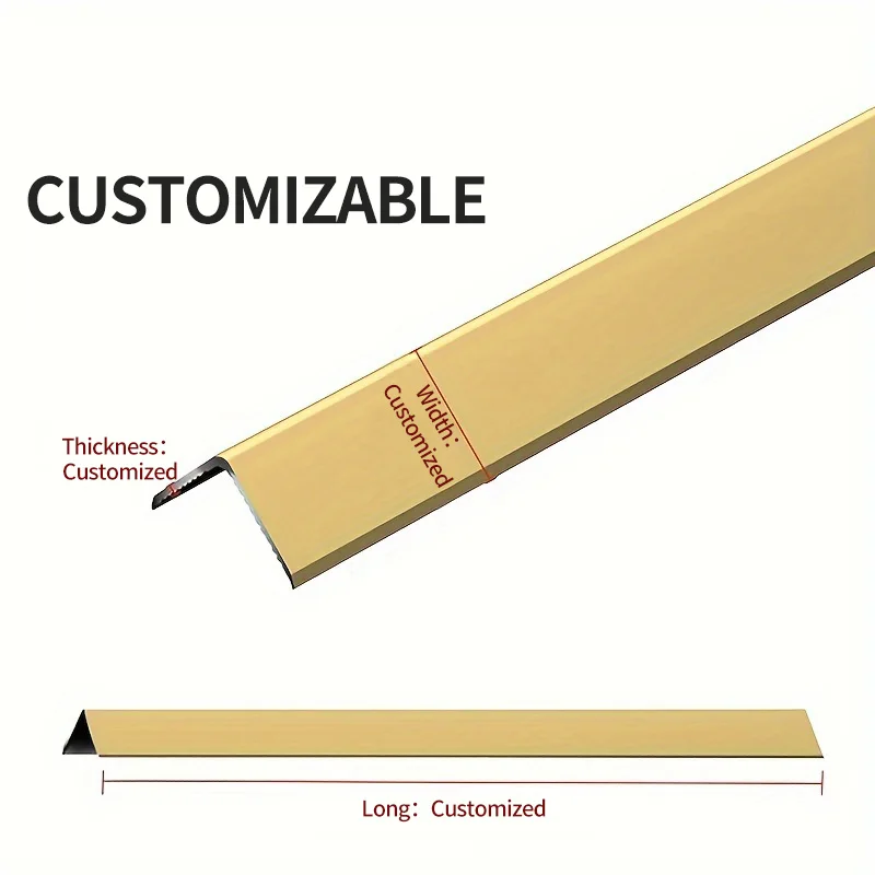 Prolink Metal Anti-collision External Corner  Line Aluminum Alloy Ceramic Tile Wall Corner Guard Closing Protection Strip