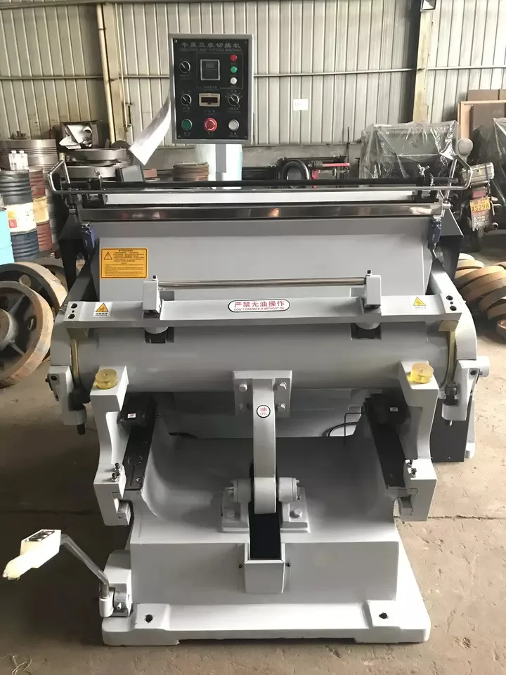 High Precision Semi Automatic Creasing Die Cutter Machine for Cardboard Paper Recycled Sheet Board Cake Plate Circle Ml750