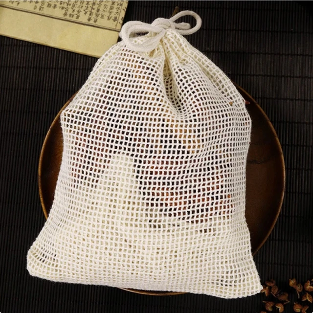 custom logo printed fishing net bag Mesh Produce Bags (50 lb.) - Reusable Repeat With Coarse Filter Envelope