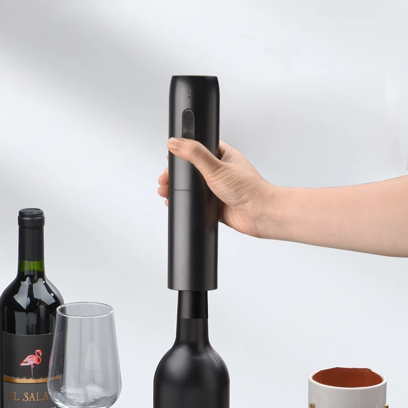 New Developed Cheap Rechargeable Automatic Food Grade Cork Screw Plastic Electric Wine Bottle Opener