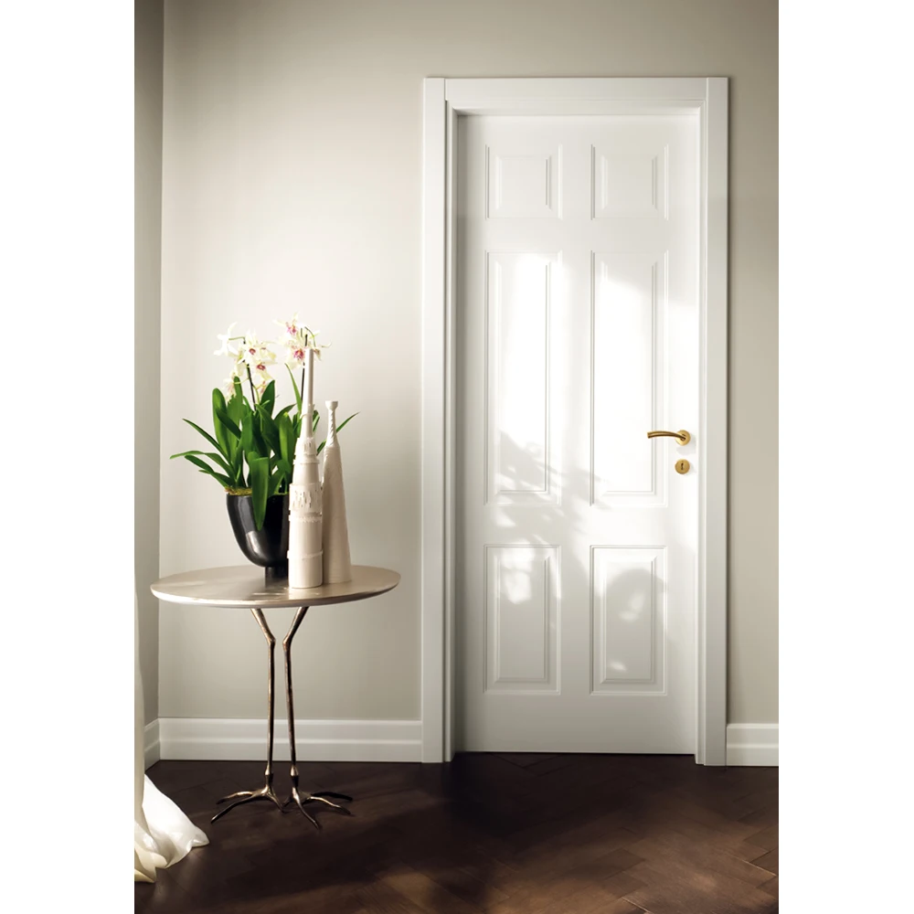 Joggle joint structure solid wood materials casement door design
