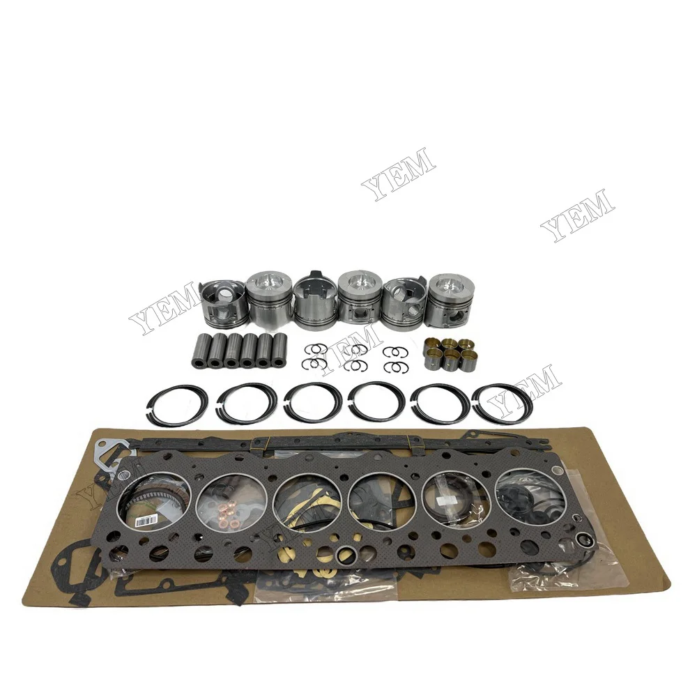 For Komatsu 6D95 Engine Repair Kit With Cylinder Piston Rings Gaskets Fast Delivery Engine Parts 3