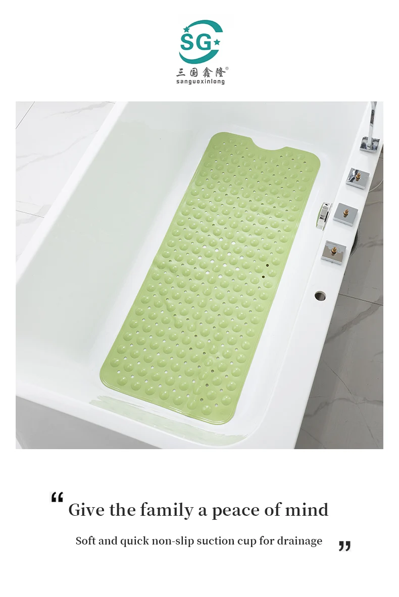 Custom Antislip Bath Tub Mats Pvc Safety Shower Mats Pebble Bath Mat