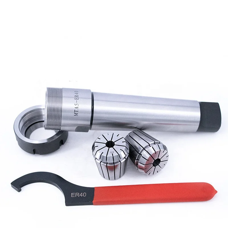 Machine Tools MT Tool Holders Morse Taper MT5 Collet Chuck Set MTA5 ER40 24PCS with Plastic Box MT5 ER40 Tool Holder