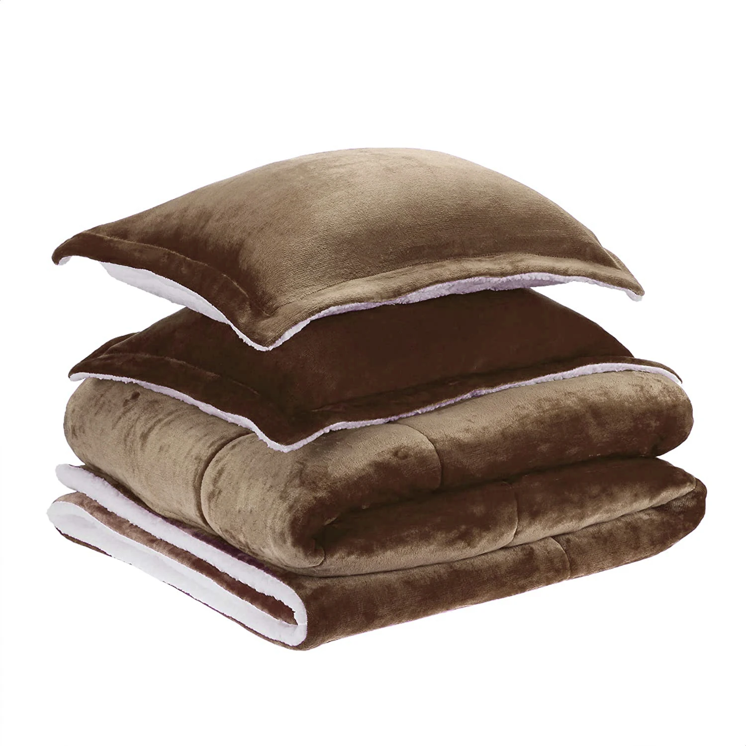 C62118 базовый сверхмягкий однотонный шерпа Комплект постельного белья Micromink