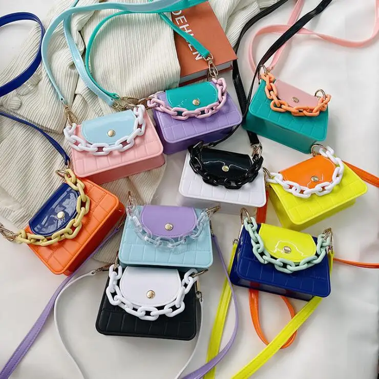 2021 Summer mini jelly bags women jelly pvc purse fashion designer handbags for women kids jelly purses