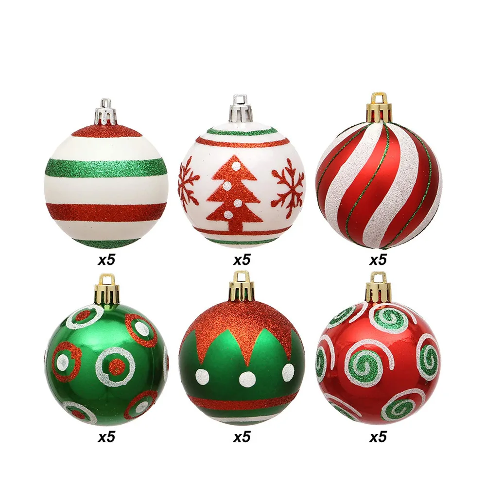 Hot Selling 36pcs Christmas Ball Gift Box Christmas Tree Ornaments With