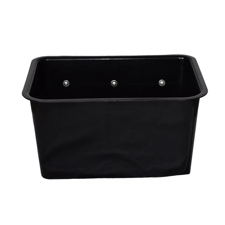 New Black Horse Cattle Feed Plastic Bin Bucket With Carry Handle