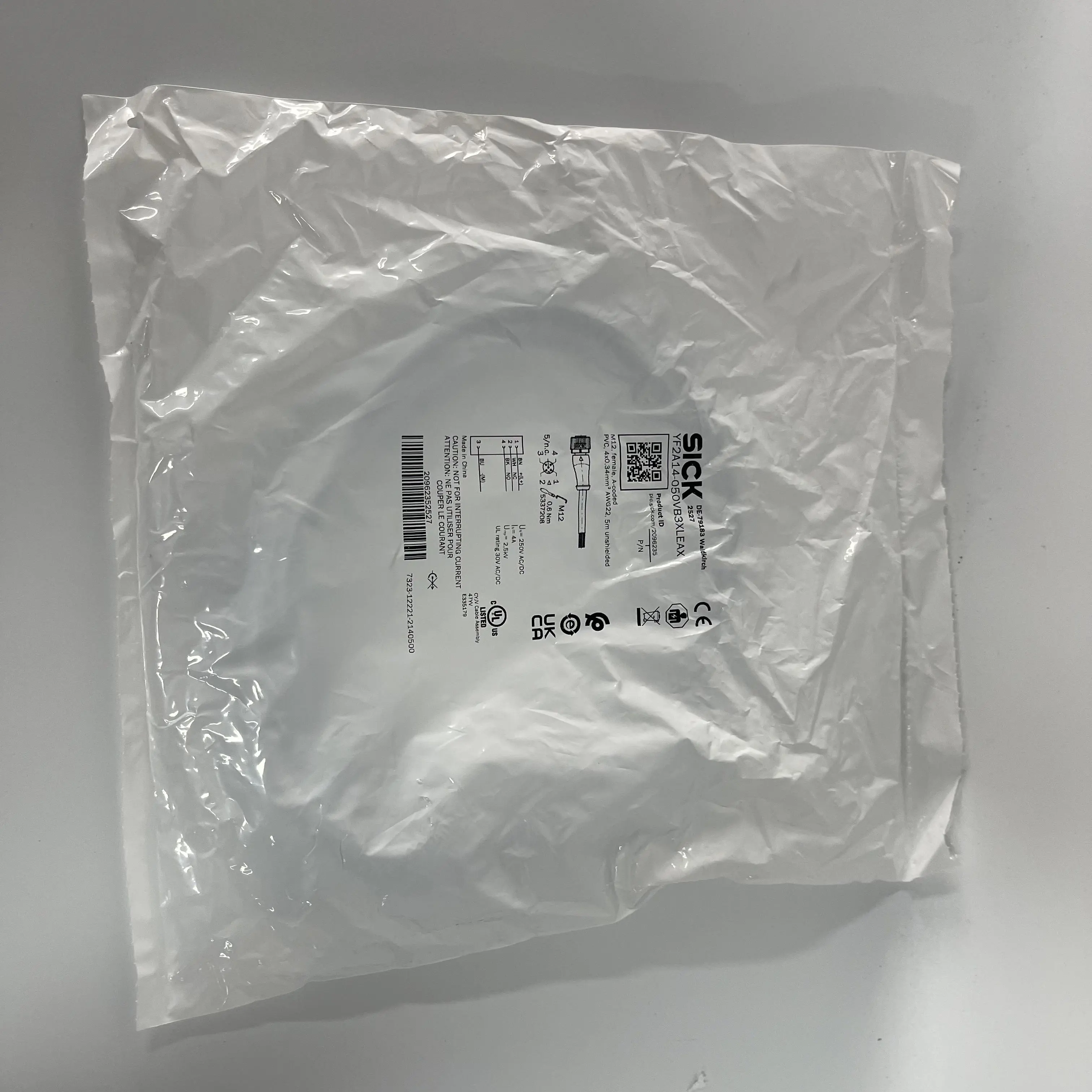 SICK Sensor Connection Cable YF2A14-050VB3XLEAX SICK Sensor Connection Cable YF2A14-050VB3XLEAX