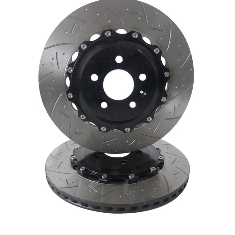 Drilled and Slotted Performance Floating Brake Disc for  Audi S6