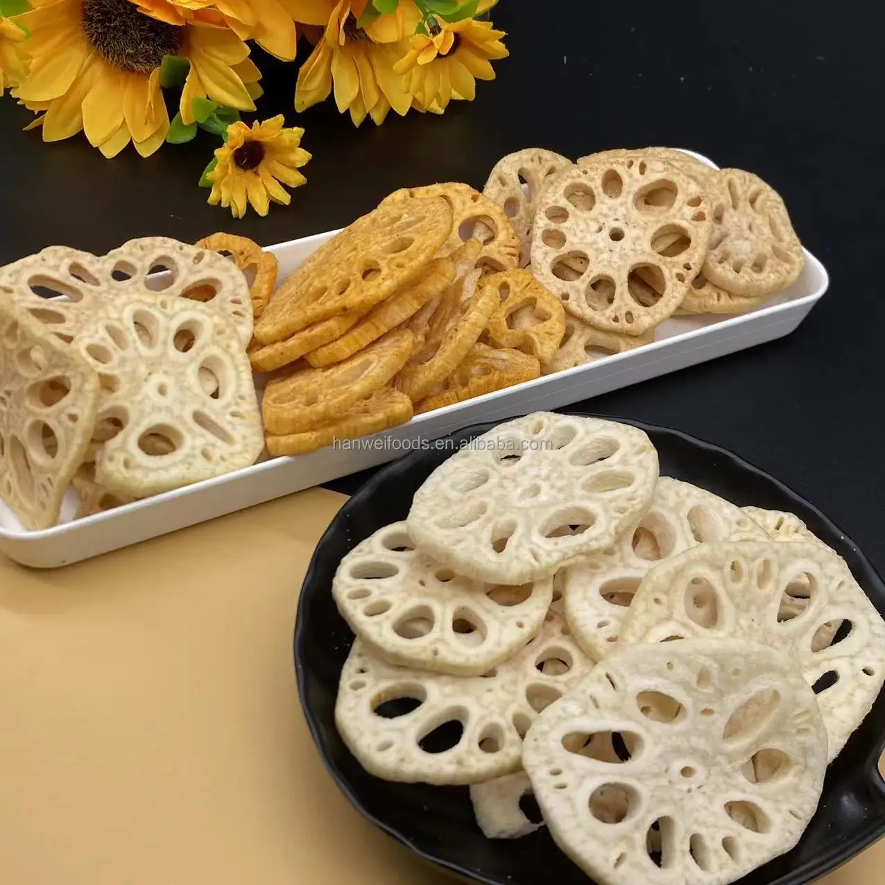 VF Snacks Lotus Root Spicy Wasabi Black Pepper Flavored Lotus Root Chips details