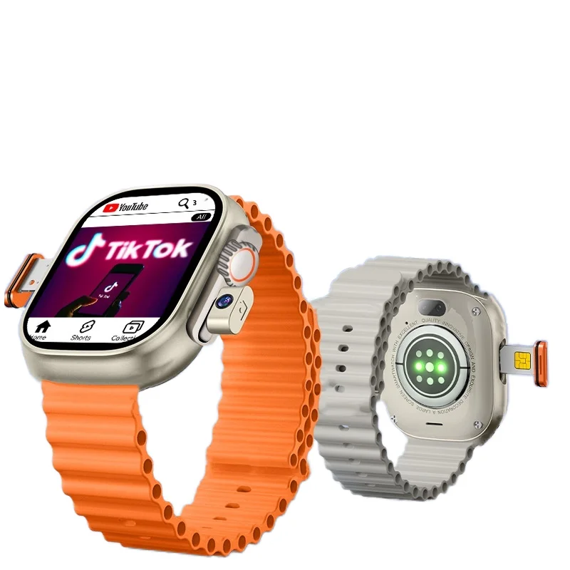 HW ULTRA 2 CALL Smart Watch Card Call Video Front and Rear Dual Camera Positioning Function WeChat