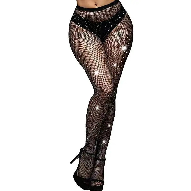 Sexy rhinestone detail fishnet stockings, rhinestone stockings diamond –  Steelo and Sass