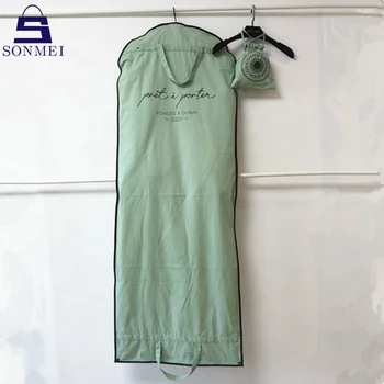 Bridal Muslin Bag with Hanger Luxury Canvas Cotton Dress Cover