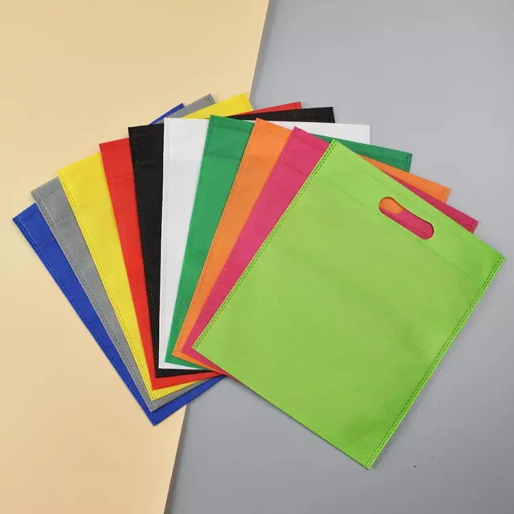 Non-woven Fabric Carry Shopping Bag Wholesale Professional Custom Eco-friendly Colorful Non Woven D-cut Bag details