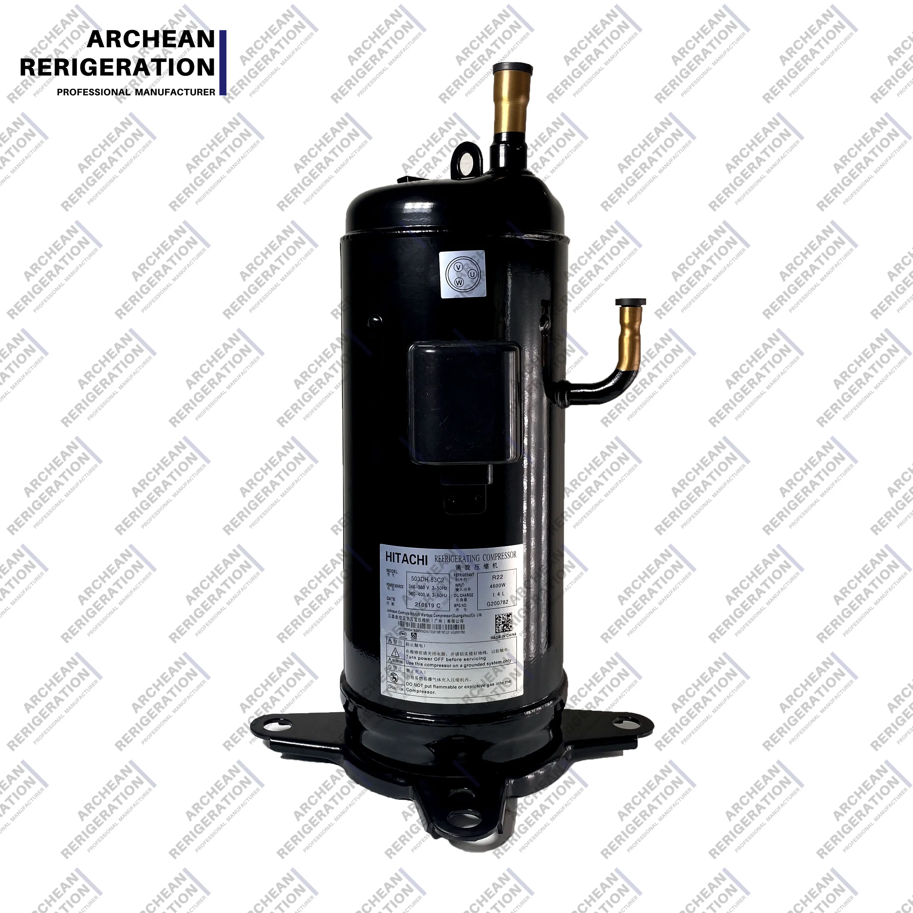 NEW in STOCK BEST PRICE REFRIGERATION COMPRESSOR 503DH-83C2 Hitachis Compressor REFRIERIANT R410A 5HP