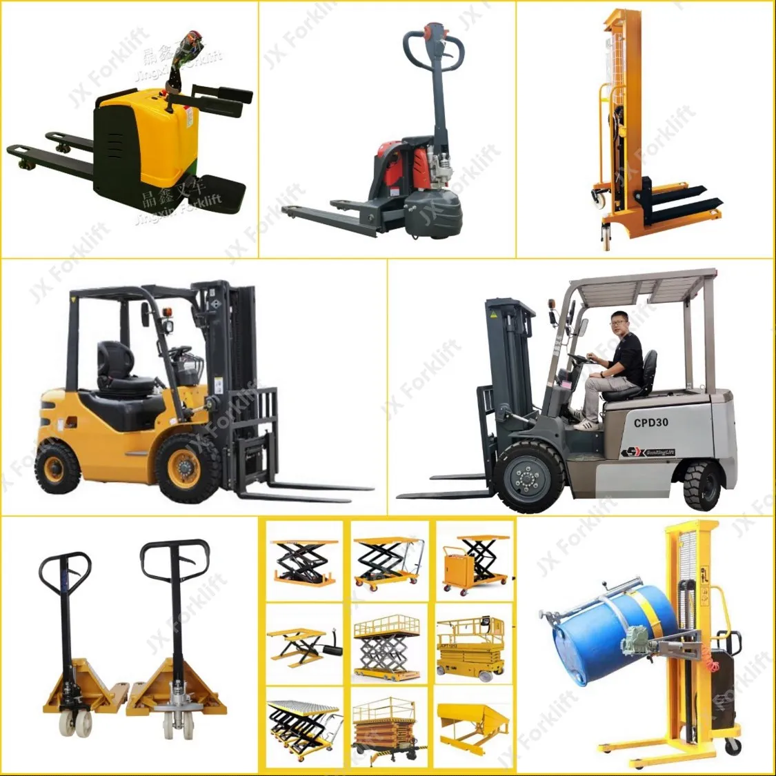 2ton Stand Drive Hydraulic Full Electric Pallet Stacker Electric ...