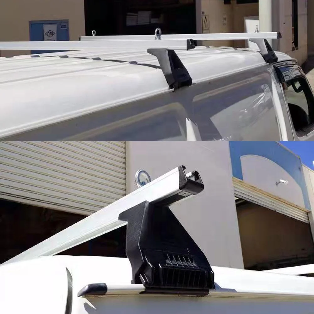 Car Hiace Van 20052018 Black Roof Cargo Flat Aluminum Luggage Rack For