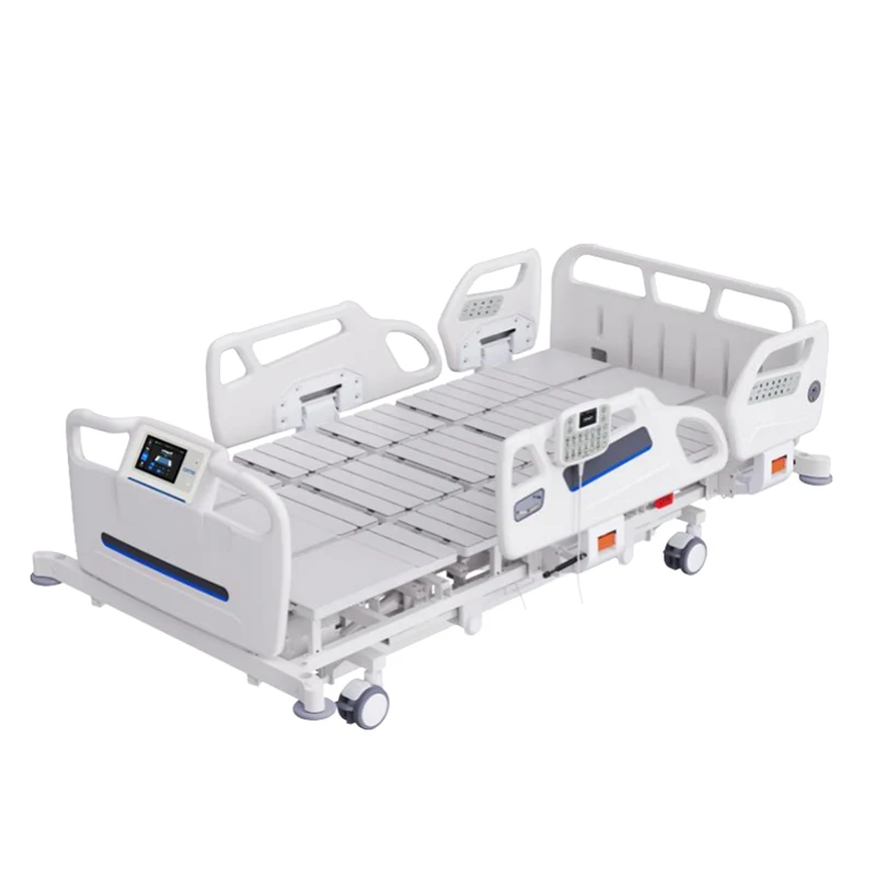 medical nursing bed turning left and right hospital bed with wheels-60