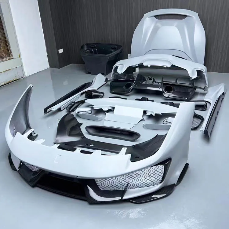 488スパイダーピスタスタスタイルアップグレードボディキットバンパー