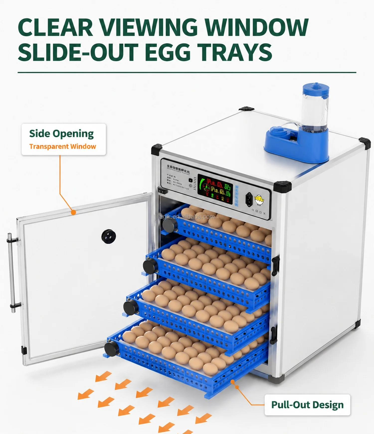 Goose & Ostrich Egg Incubator 70–420