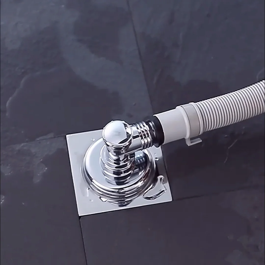 Balcony Washing Machine Floor Drain Special Tee Cover Drain Connector