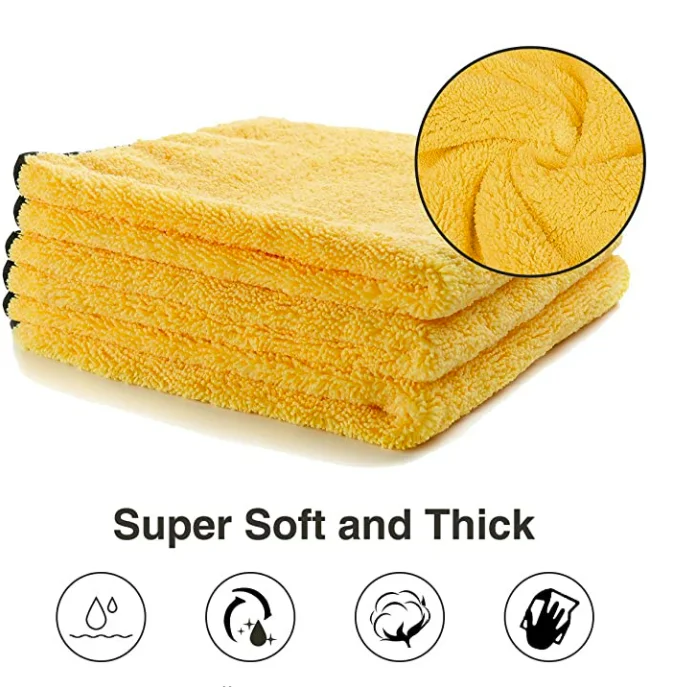 Twisted Drying Towel Microfiber Car Beach Detail 600gsm Toallas