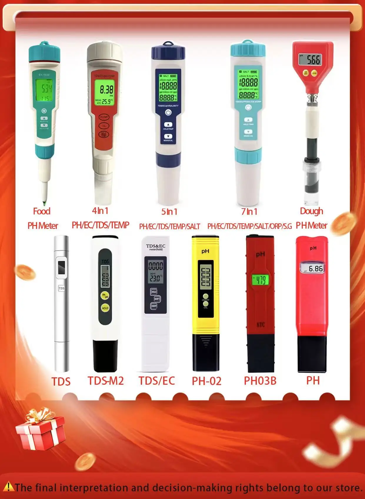 Digital PH Meter Tester Manufacturers  Low Price With Auto Calibration Digital Portable PH Meter for Water ph test