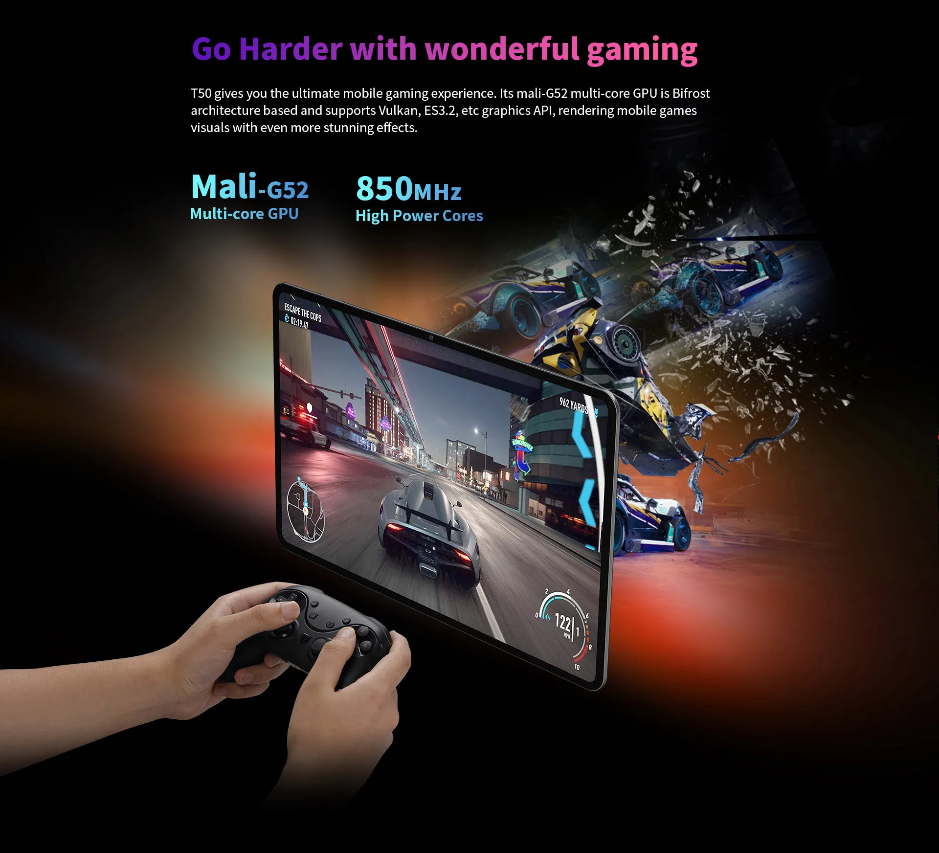Teclast T50 Tablet - Android 11, 11 Inch, 8GB RAM, 128GB Storage