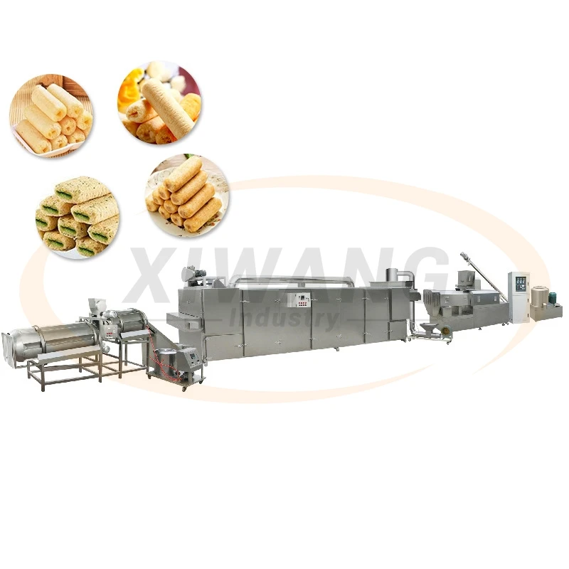 Match Splint Making Machine Rice Corn Puff Making Machines Cereal Puff Snack Food Extruder Machine ...