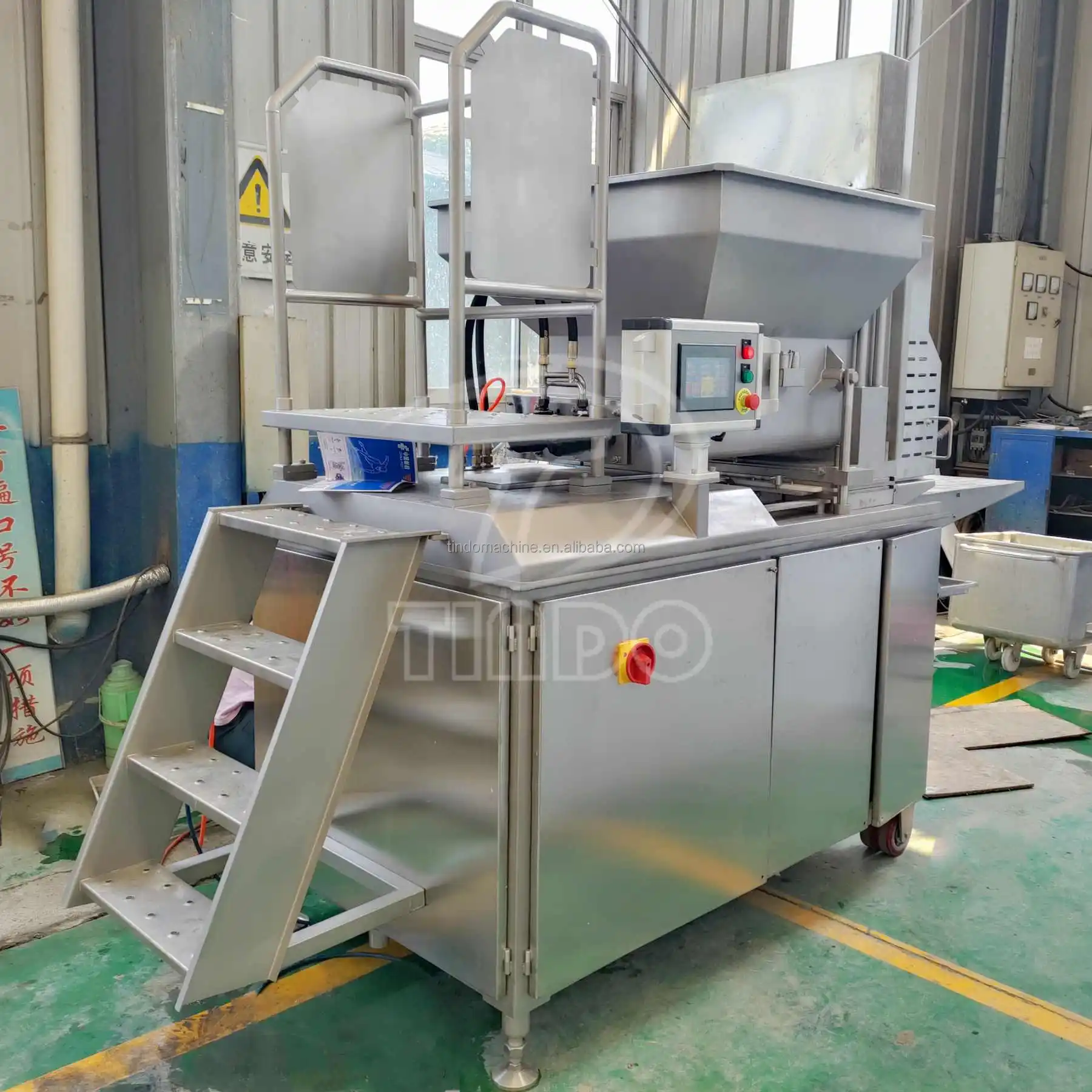 Fully Automatic Meat Pie Press Machine Chicken Beef Cutlet Fish Fillet ...