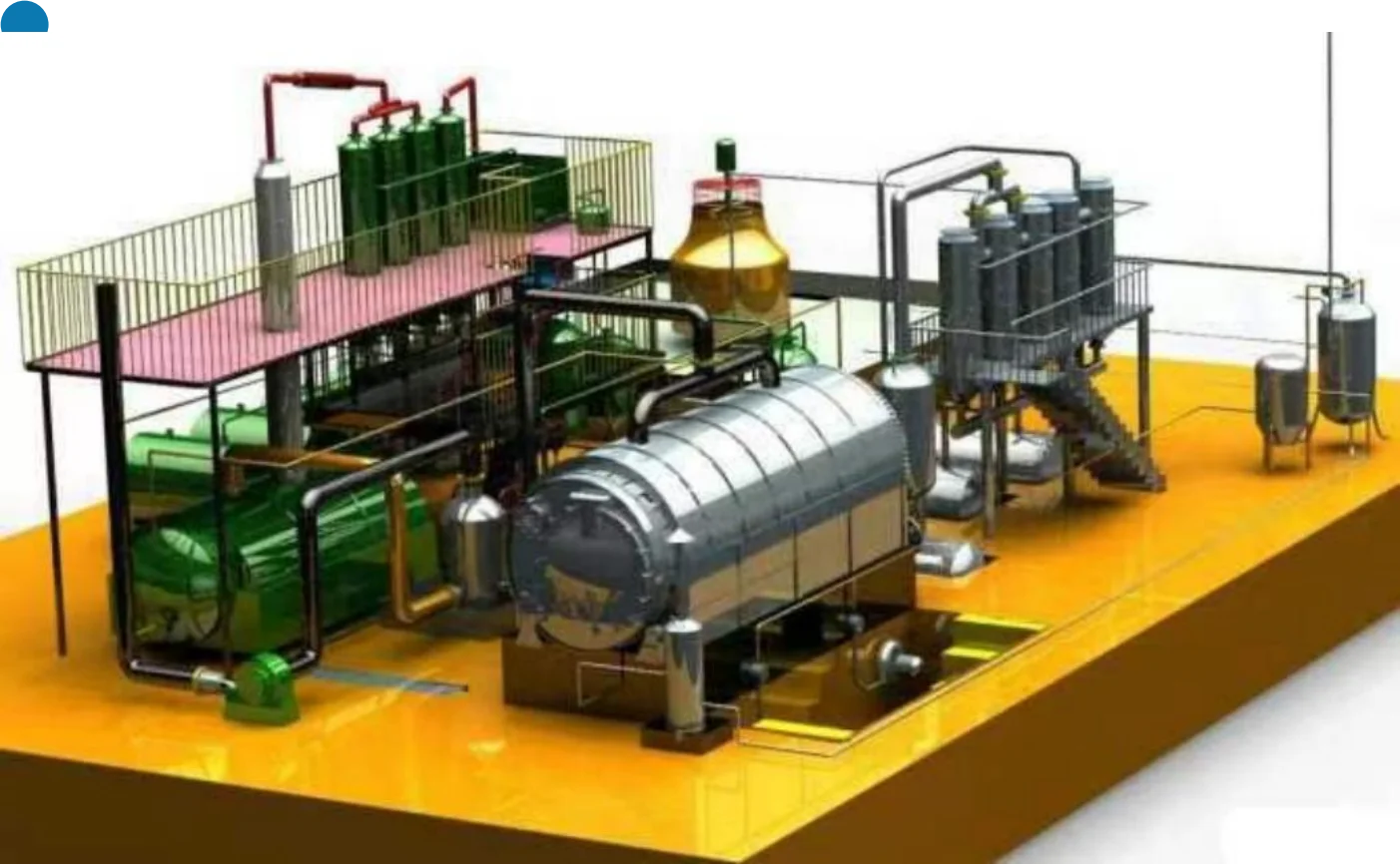 Small Used Black Oil Distillation Plant for Sale Distillation Machine ...