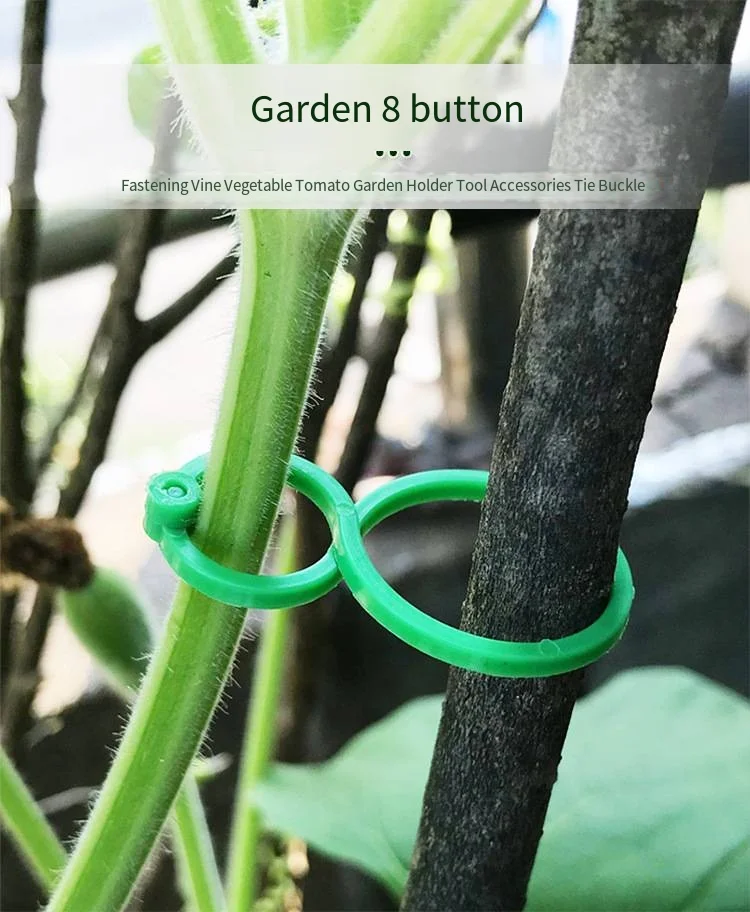 Gardening 8-figure buckle climbing vine tomato cucumber bundle 8-figure buckle plant fixed buckle gourd ring garden tools details