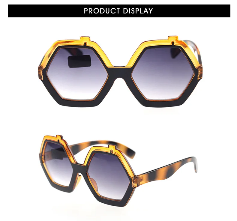 2024 Polygon Personality Full Frame Pc Fashion Tooth Shape Sunglasses ...