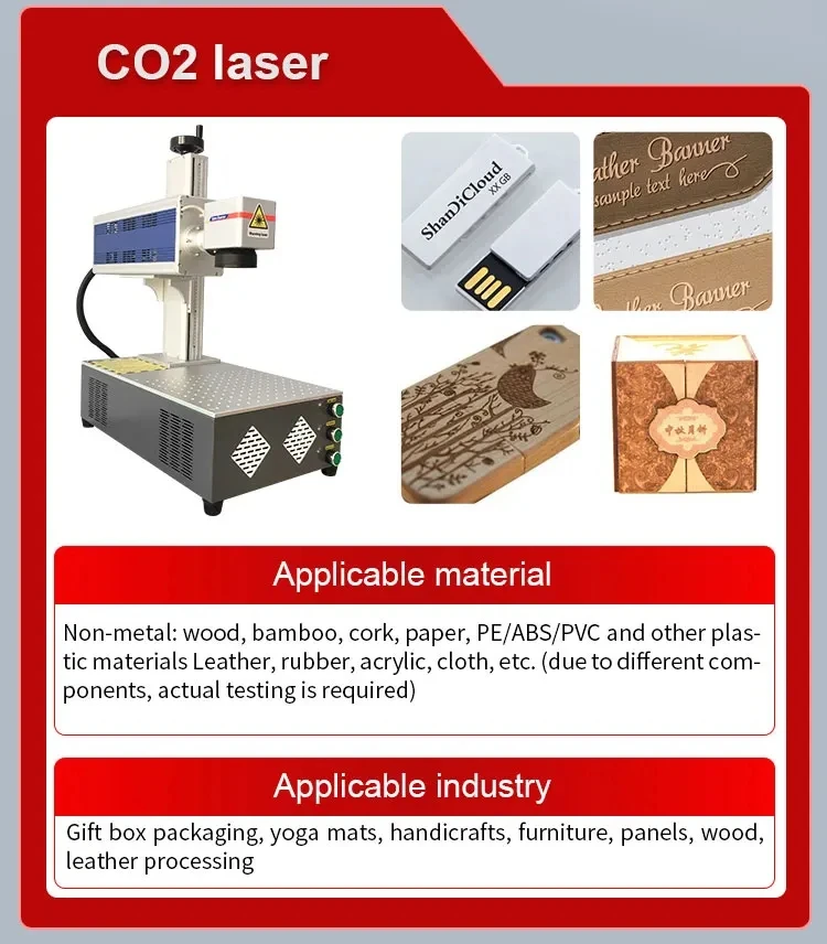 Table 20W 30W 50W Raycus Fiber Laser Marking Machine for Metal Plastic Pvc