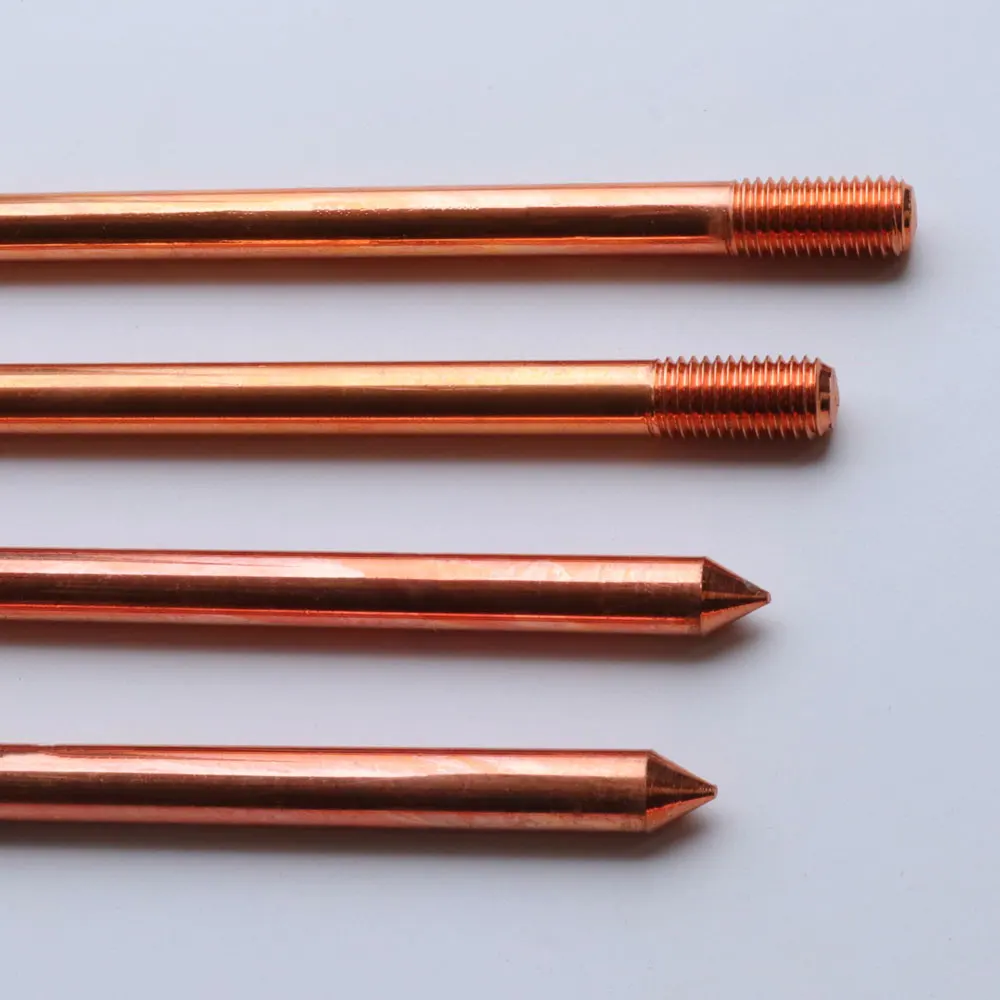 Electrical Equipment Copper Grounding Rod For Earthing Buy Copper Grounding Rod,Earth Rod,Clad