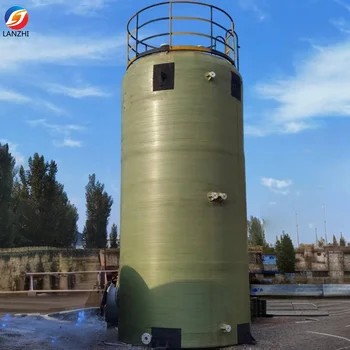 For Chemical Industry 10 Tons of 3000 Liter Glass Fiber Sodium Hypochlorite Storage Tank