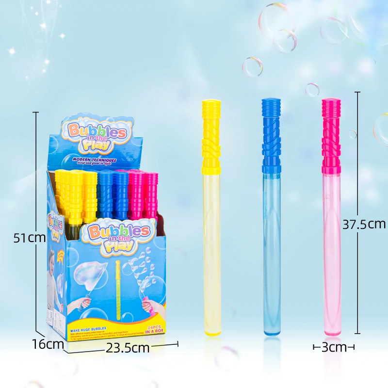 Children Custom 24 Pack Big Bubble Wands Bulk Water For Outdoor And ...