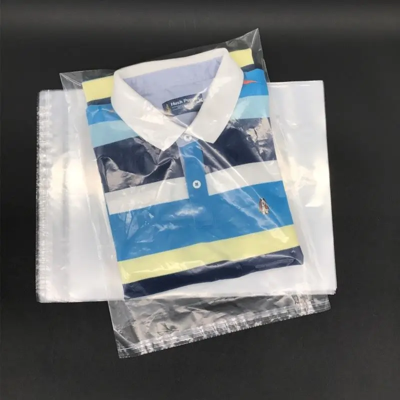 Clear Poly Opp Bags Transparent Self-adhesive Seal Clothes Opp Packing Plastic PVC Clothing Packaging Retort Pouch Accept CN;GUA details